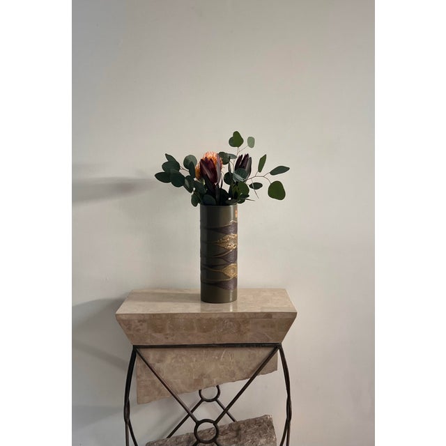 Mid-Century Modern Mid Century Modern Lava Glaze “Earthwrap” Ceramic Vase by Haeger, Circa 1965 For Sale - Image 3 of 12