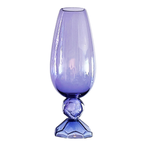 Fendi Casa Hand-Blown Vetri Glass Artístico Murano Vase, Amethyst Faceted Cut