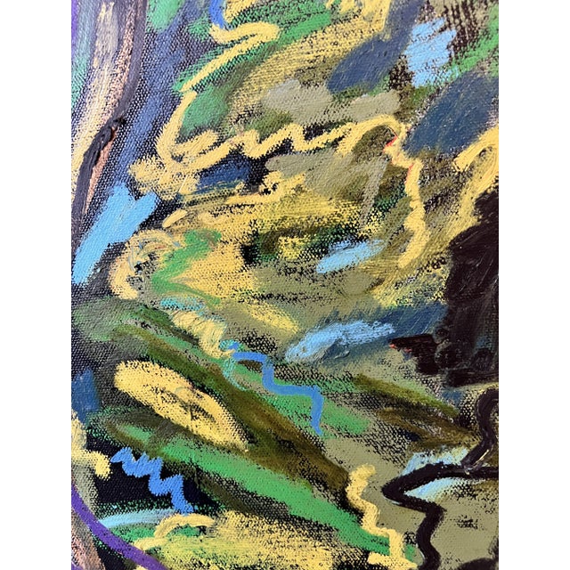 "I Waded Through" Contemporary Abstract Figurative Painting by Monica Shulman For Sale - Image 9 of 12