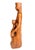 Gothic Madonna and Child Sedes Sapientiae “Throne of Wisdom” Devotional Wood Statue For Sale - Image 3 of 7