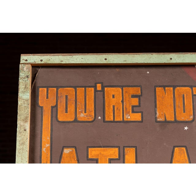 c. 1960s; National Safety Council, Inc. - Chicago, IL Hand-painted workplace safety poster featuring a stylized Atlas...
