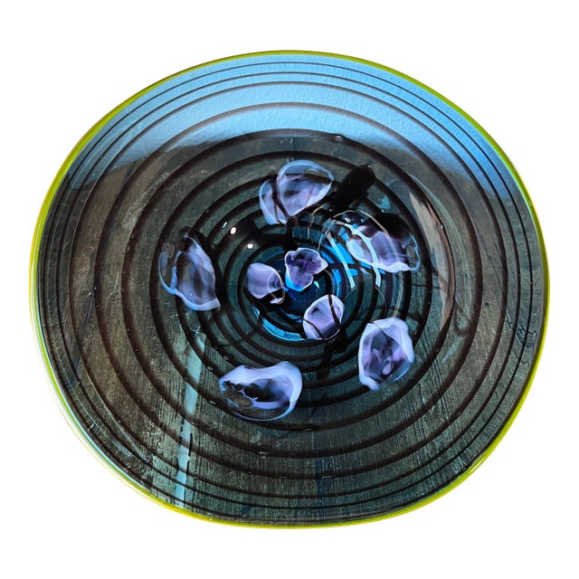 Viz Glass Studios Genuine Hand Blown Wall Art Glass 12.75” For Sale