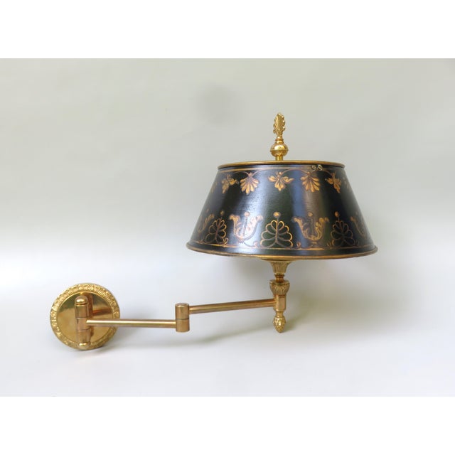 1970s Bouillotte Wall Lights in Bronze Gilded, France, 1970s, Set of 2 For Sale - Image 5 of 18