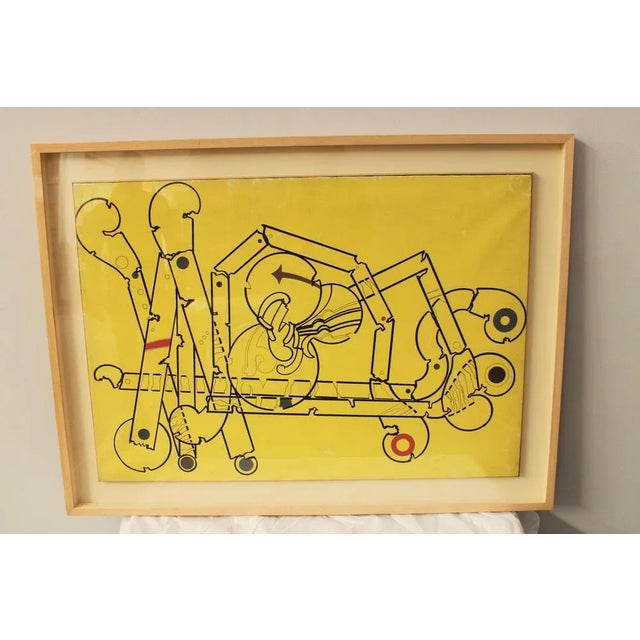 Renato Volpini, The Calculator of the Useless Machines Series, 1965, Oil on Wood For Sale - Image 4 of 4