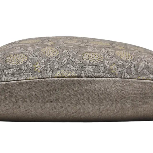 Not Yet Made - Made To Order Fabdivine Handcrafted Block Print Cushion Cover 12x20 Inch Thick Linen-Merakhi For Sale - Image 5 of 5