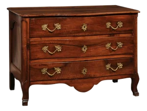 18th Century French Louis XV Serpentine Commode