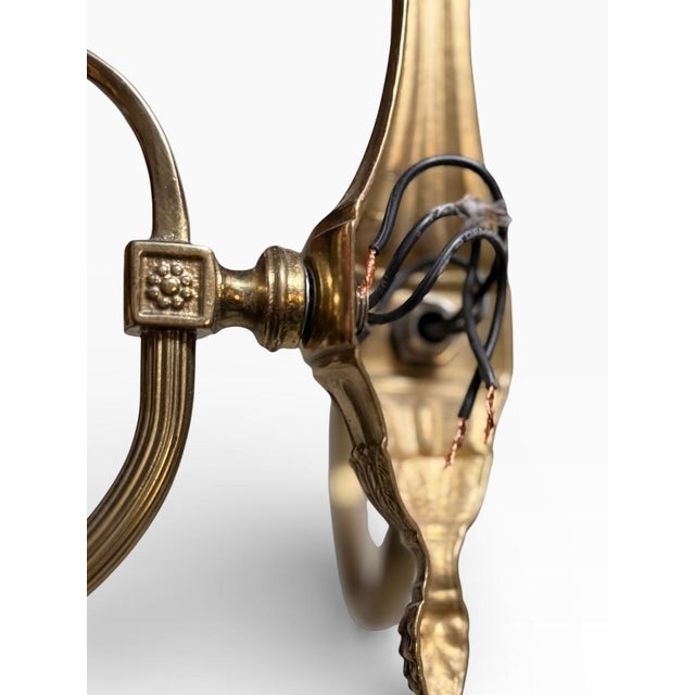 Mid-Century Modern Mid-20th Century 2-Arm Brass Wall Lights, Denmark, Set of 2 For Sale - Image 3 of 7