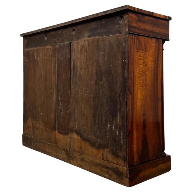 Brown Antique 19th Century Regency Mahogany Cupboard For Sale - Image 8 of 12