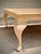 Oversized Vintage Pickled Cherry Inlaid Coffee Table With Cabriole Legs For Sale - Image 9 of 11