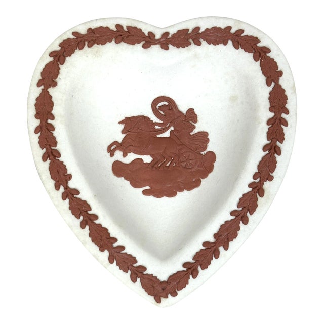 Vintage Wedgwood Heart Trinket Tray For Sale