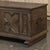 Coffee 18th Century Dutch Provincial Solid Oak Trunk With Hand-Forged Iron Handles For Sale - Image 8 of 17