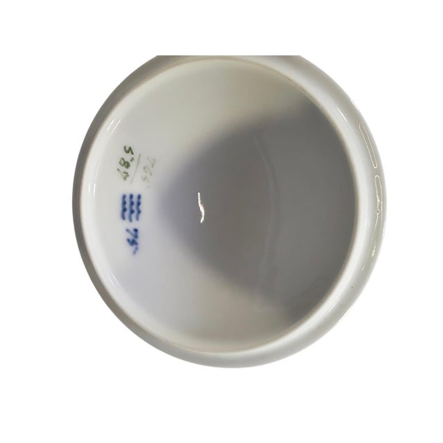 Royal Copenhagen Hand-Painted Porcelain Bowl with Morning Glory Motif from Royal Copenhagen, Denmark, 1960s-1970s For Sale - Image 4 of 12