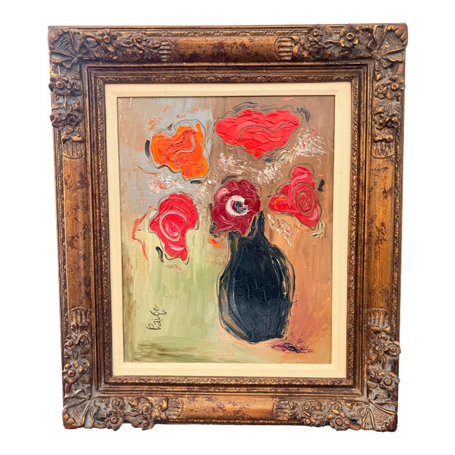 Original Paige Morehead Floral Still Life, Nashville Artist For Sale