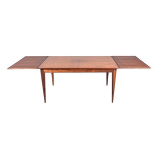 1960s Attributed to Niels Otto Møller Rosewood Dining Table With Two Extension Leaves For Sale