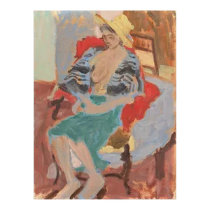 'Seated Nude' by Victor Di Gesu, Louvre, Académie Chaumière, Los Angeles County Museum of Art