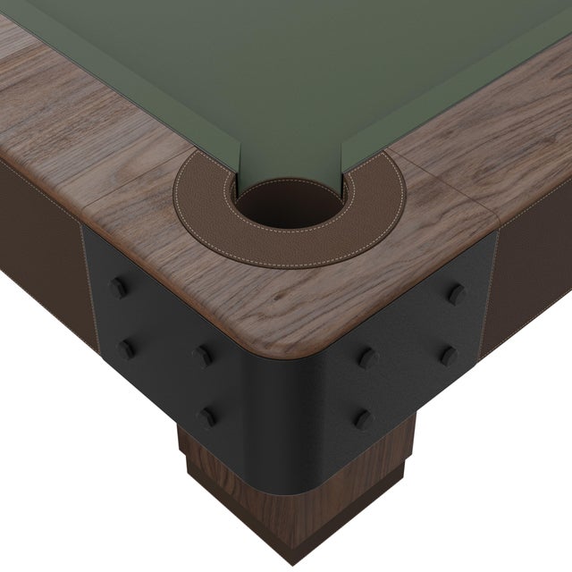 Contemporary Morley Pool Table by Wood Tailors Club, Set of 2 For Sale - Image 3 of 18