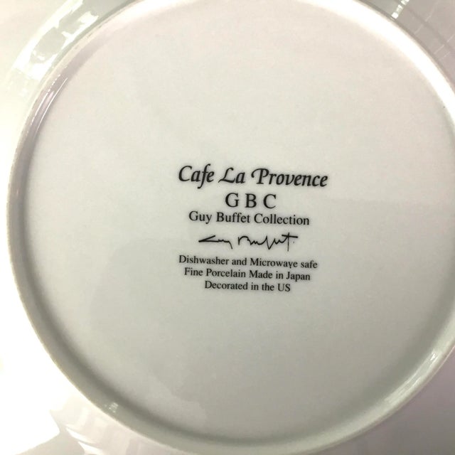 1990s 1990’s Guy Buffet- Cafe La Provence Dinner Plate For Sale - Image 5 of 6