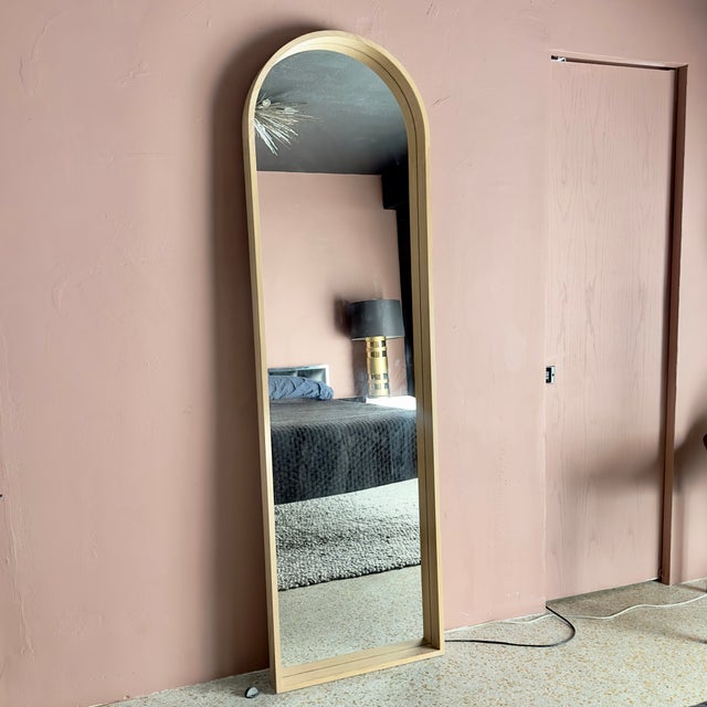 This is the Euclid mirror, a full-length arched floor mirror by Coolican & Company. Designed in 2017, the Euclid mirror is...