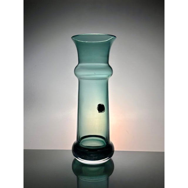 Mouth-Blown Glass Art Vase from Alfred Taube, 1960s For Sale - Image 4 of 10