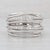 0.30ctw Diamond David Yurman Crossover Ring Sterling Silver Multi-Band Size 9.25 For Sale In Greensboro - Image 6 of 8