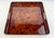 1980s Vintage Mikasa Japan Faux Burl Lacquer Serving Tray & Plates – Set of 7 For Sale - Image 5 of 12
