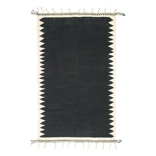 Moroccan Flatweave Wool Rug by Azele Studio For Sale