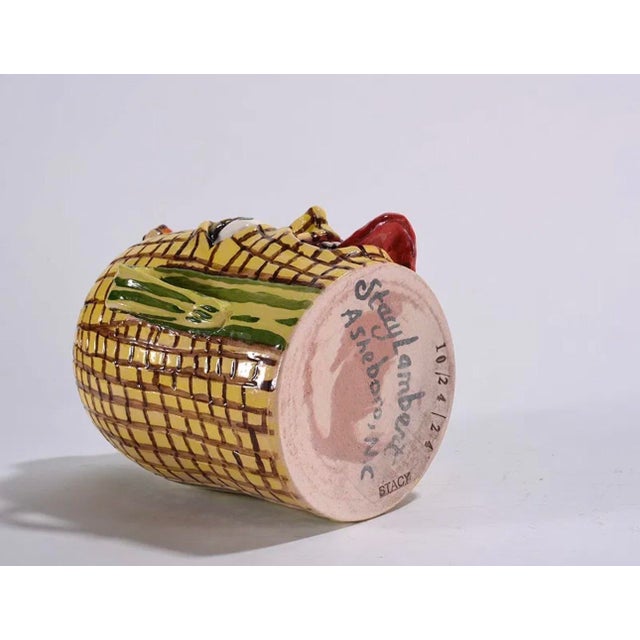 Folk Art Folk Art Face Jug by Stacy Lambert For Sale - Image 3 of 4