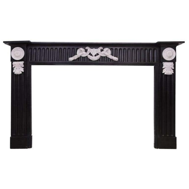 19th Century Belgian Black Marble Fireplace Mantel For Sale - Image 6 of 6
