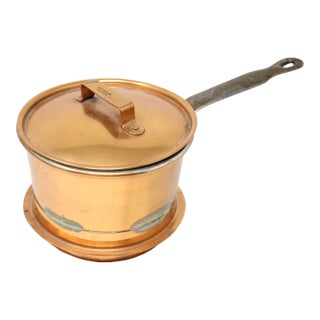 Vintage Knut Eriksson Eskilstuna Swedish Copper Saucepan - 1 Liter For Sale