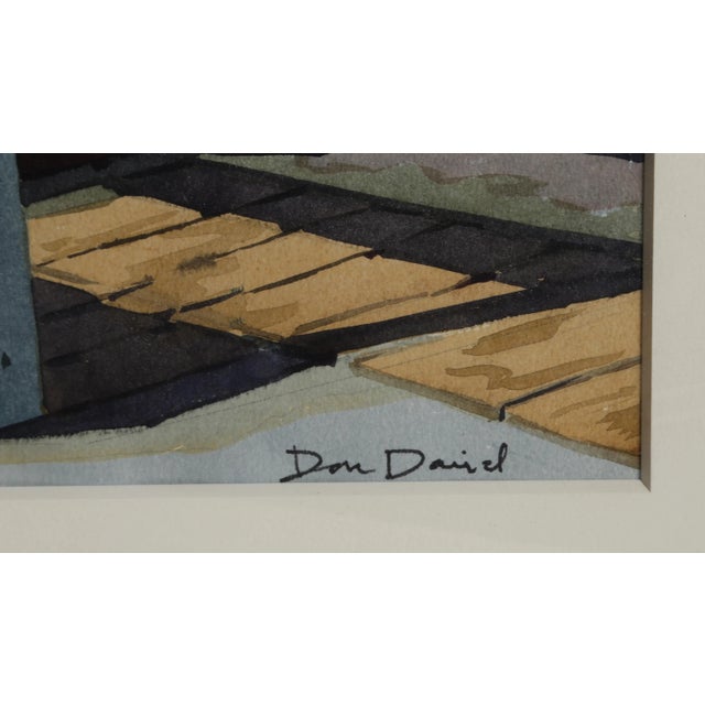 Artist: Don Davis Title: Crosswalk Medium: Watercolor on paper, signed lower right Image Size: 27.5 x 19.5 inches Frame...