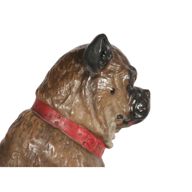 Brown Life-Size Austrian Terracotta Pug Dog With Glass Eyes, 19th Century For Sale - Image 8 of 16