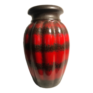 Mid Century West German Lava Texture Glaze Scheurich Vase