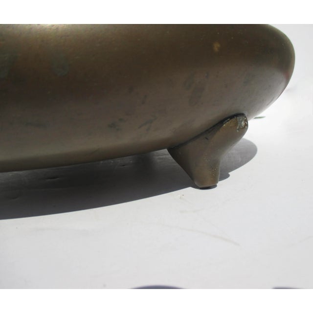 Japanese Bronze Low Tray Circa Mid-Century For Sale - Image 4 of 7