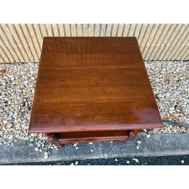 Vintage Pensylvania House Traditional 2 Tier Side Table For Sale - Image 10 of 16