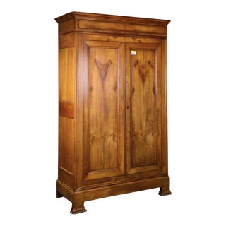 Mid 19th Century Louis Philippe French Cherry Armoire For Sale