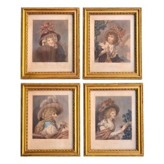 William Hamilton, The Four Seasons, 1700s, Engravings, Framed, Set of 2 For Sale