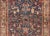 Tribal Antique Persian Heriz Rug With All-Over Sub-Geometric Design on a Blue Field For Sale - Image 3 of 16