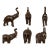 Vintage Leather Elephant For Sale