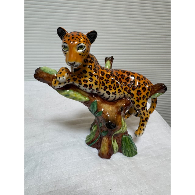 Lynn Chase for Gump's Limited Jaguar in Tree Figurines, Set of Two For Sale In San Francisco - Image 6 of 12