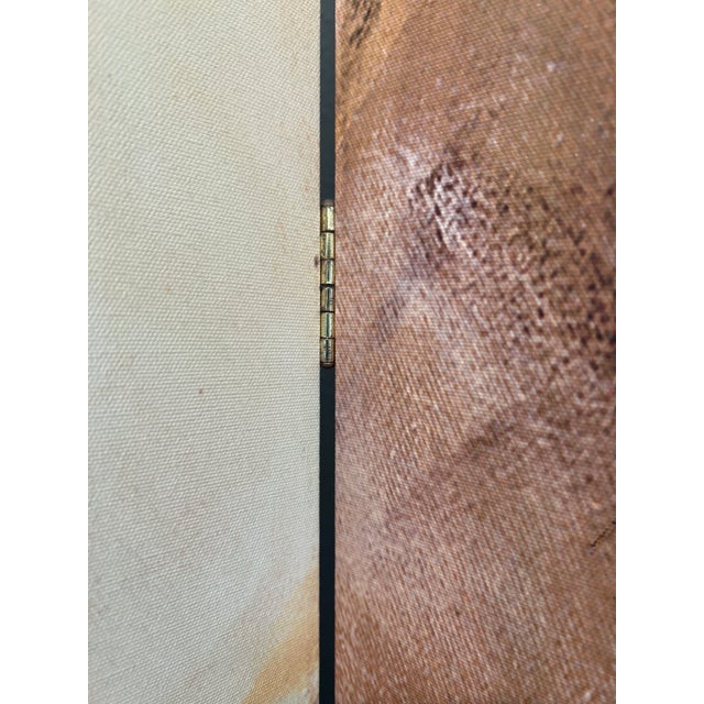 1990s V. Klauss "Ballerina" Folding Canvas Screen, 20x72, Signed and Numbered For Sale - Image 12 of 15