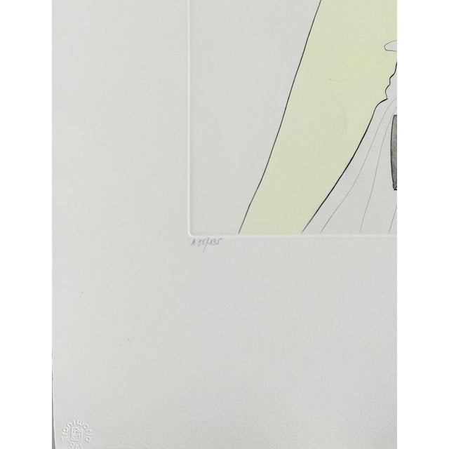 Salvador Dali, God, Time, Space, and the Pope, 1973, Drypoint Etching with Stencil For Sale - Image 4 of 8