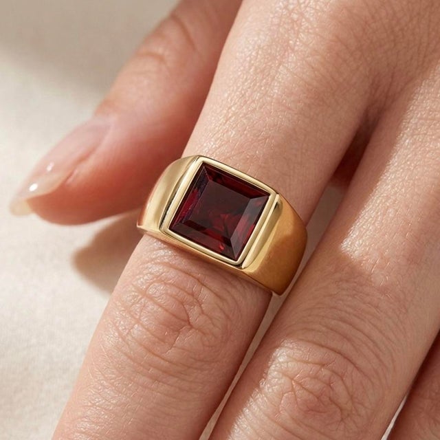Bold, romantic, and full of meaning — this Garnet Ring features a richly colored gemstone that captures the essence of...