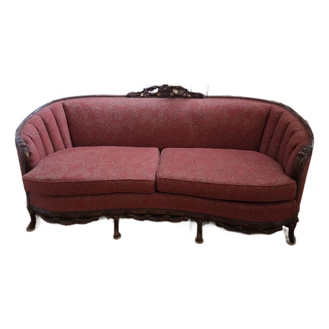 Circa 1920 Louis XV Antique Sofa For Sale