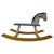 Mid-Century Hand-Painted Wooden Rocking Horse, Czechoslovakia, 1960s For Sale - Image 16 of 16