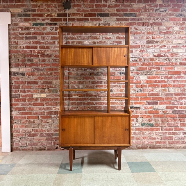 Mid-Century Modern Mid-Century Danish Modern Teak Room Divider Bookcase c.1960s For Sale - Image 3 of 10