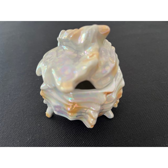 Early 20th Century Conch Shell Sugar, Creamer, Salt, Pepper & Tray by Royal Bayreuth For Sale In New York - Image 6 of 12