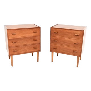 Vintage Teak Bedside Chests from Heals, 1960, Set of 2 For Sale