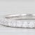 Metal New 0.33ctw Diamond Wedding Band 14k White Gold Sz 6.5 Stackable Ring Art Carved For Sale - Image 7 of 9