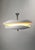 Contemporary Sculptural Gesso Ceramic and Polished Chrome Pendant Light by ZAVADSKI For Sale - Image 3 of 3