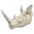 Large Realistic Rhinoceros Head Bust Sculpture on Metal Stand For Sale - Image 12 of 12